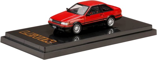 64/1 2台セットToyota COROLLA LEVIN GT-APEX 1/64 Toyota Corolla Levin GT APEX 2 -door (AE86) Red / Black