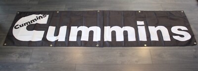 Cummins Banner Flag Diesel Turbo Engines Big 2x8 feet Auto Car Truck Mechanic  