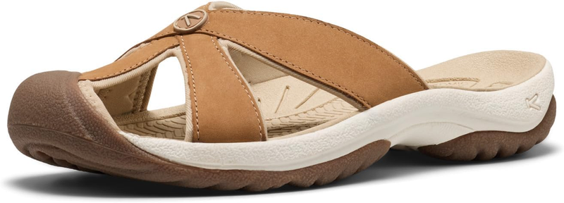 KEEN womens Bali Slip on Leather Sandals Closed Toe