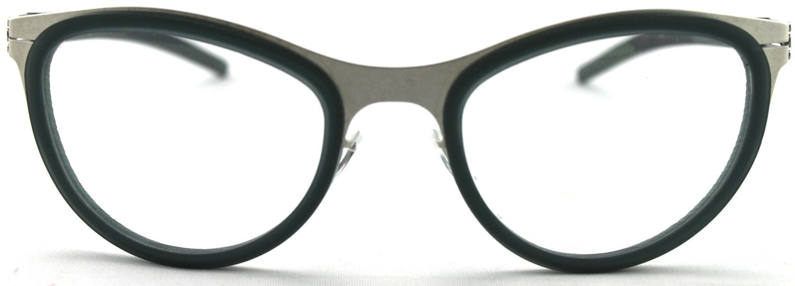 Pre-owned Ic! Berlin Ic Berlin Fatima R (pearl Rocket Fuel) Optical Frame Anti-reflective Demo Lens In Clear