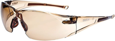 Bolle Safety RUSH Safety Glasses with Dark Amber Lens and Twilight Frame