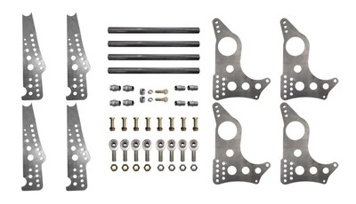 Pro Series 4-Link Kit, 4130 13'' Notch Spread Brackets - 3-1/4'' Axle Hole 