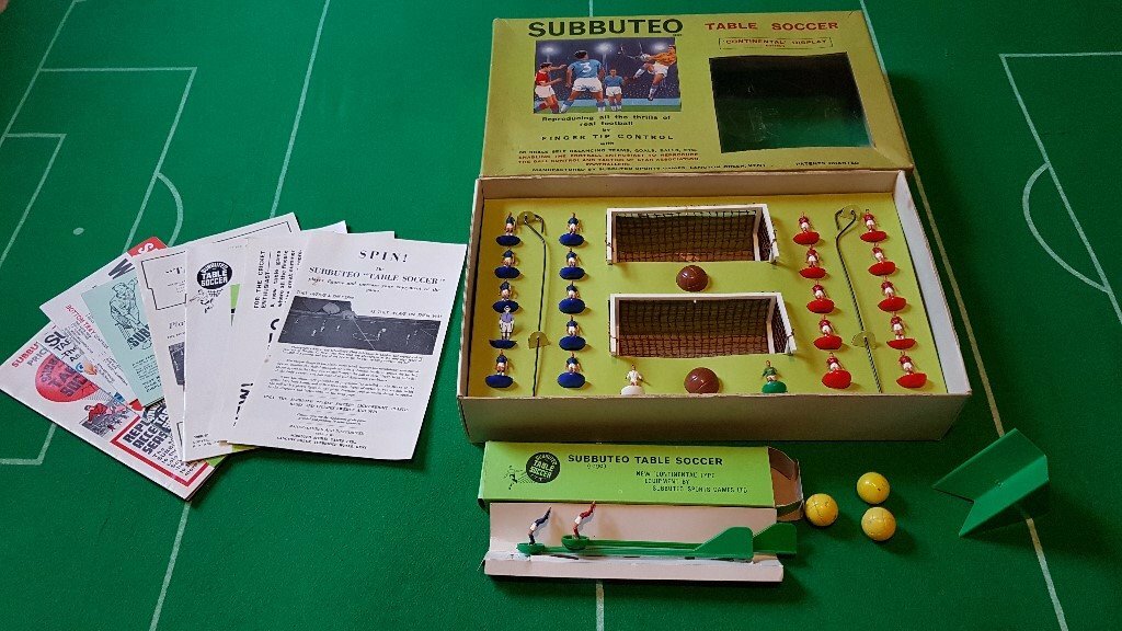 Subbuteo Table Soccer Continental Display Edition plus Extras. Early