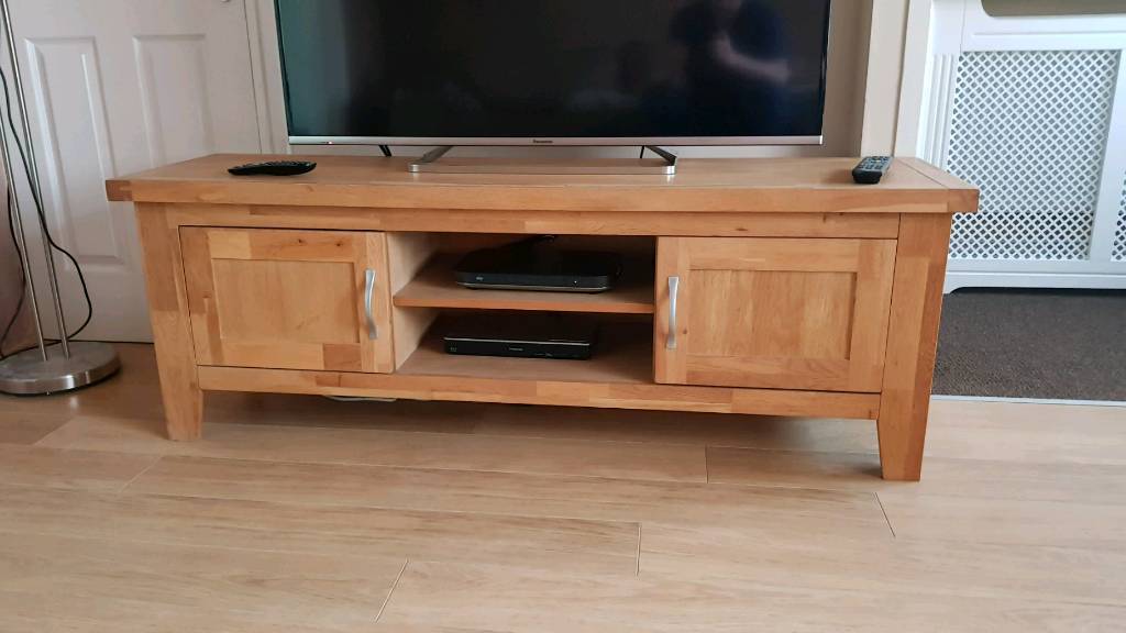 Solid Oak TV Stand in Weymouth, Dorset Gumtree