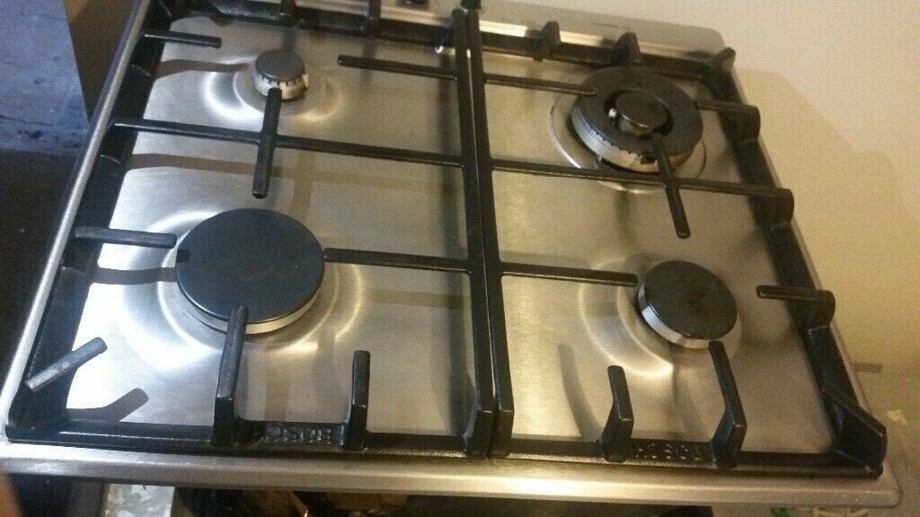 Bosch Stainless Steel 4 Burner Gas Hob In Worthing West Sussex