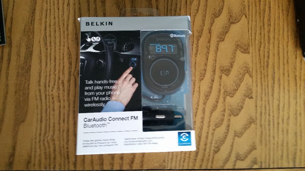 BELKIN CAR AUDIO CONNECT FM BLUETOOTH INCAR HANDSFREE DEVICE F8M117CW