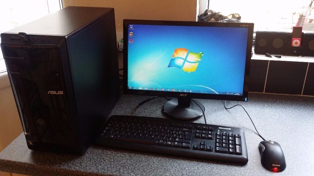 Home/Office Full set up PC. WiFi, MS Office 2016, Windows 7, 19 ...