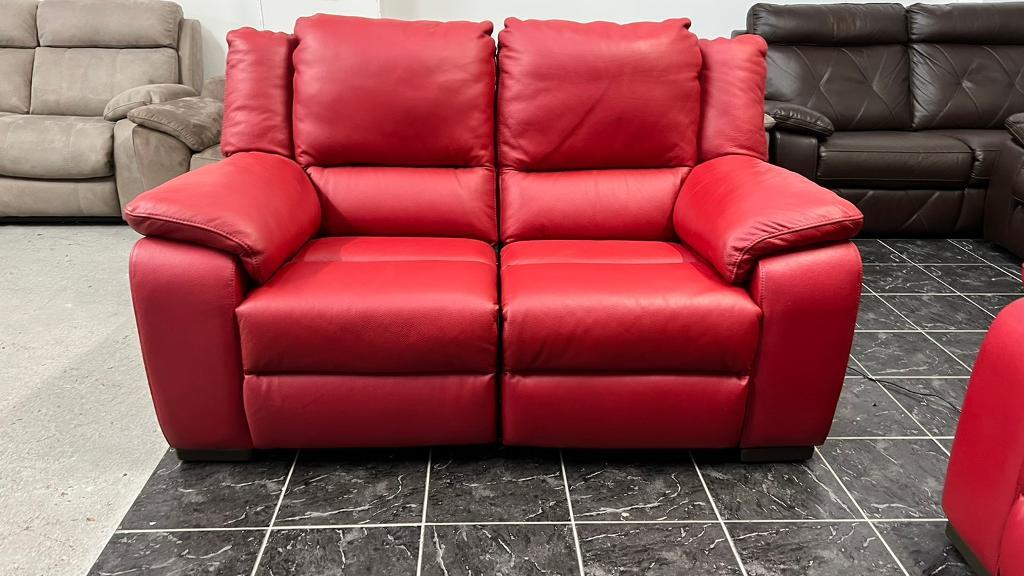 Real leather DFS electric recliner 2 seater sofa | in Bolton