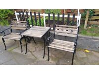 ! DELIVERY AVAILABLE ! CAST IRON TABLE CHAIR GARDEN BENCH ENDS GARDEN 