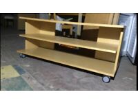 TV stand with wheels 