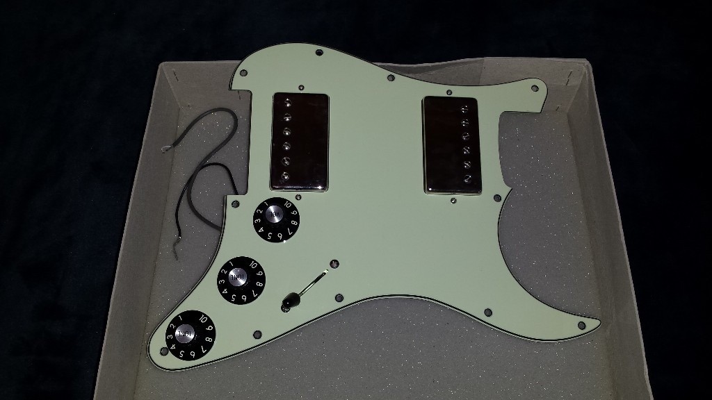 Loaded Fender Blacktop Stratocaster HH pickguard. in Newlands