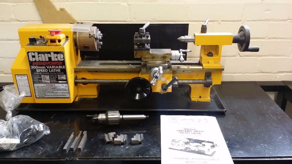 CLARKE CL300M METAL LATHE VARIABLE SPEED in Brackley
