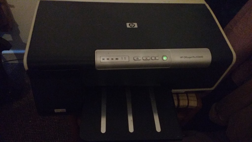Free HP K5400 Inkjet printer old work printer in Toxteth