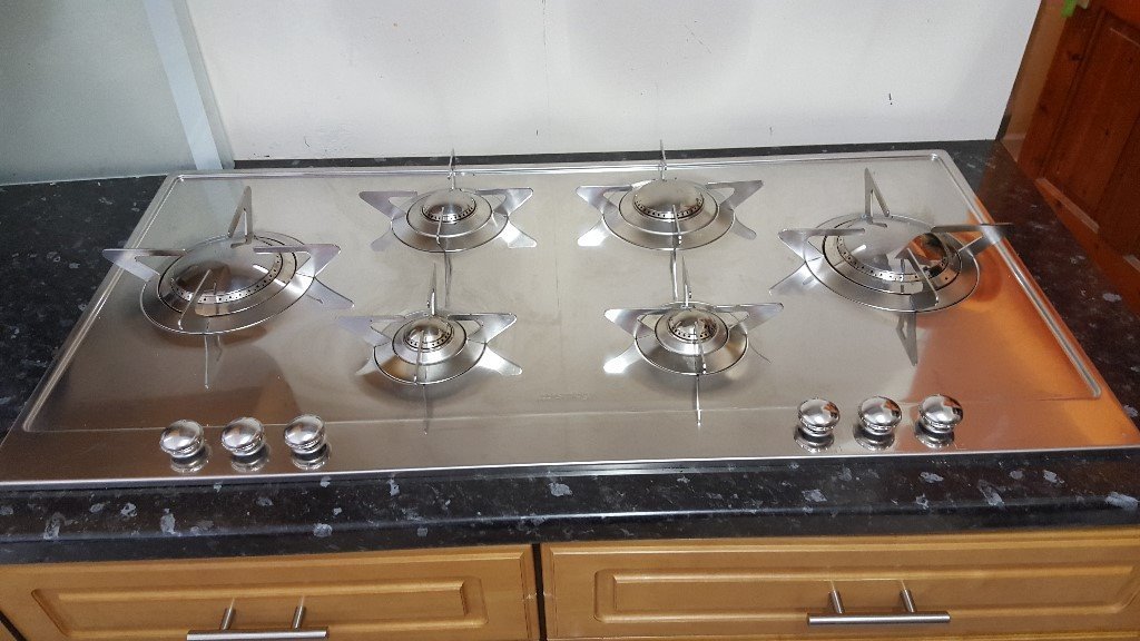 Smeg P106ES Piano Design Built In 100cm 6 Burners Gas Hob Stainless