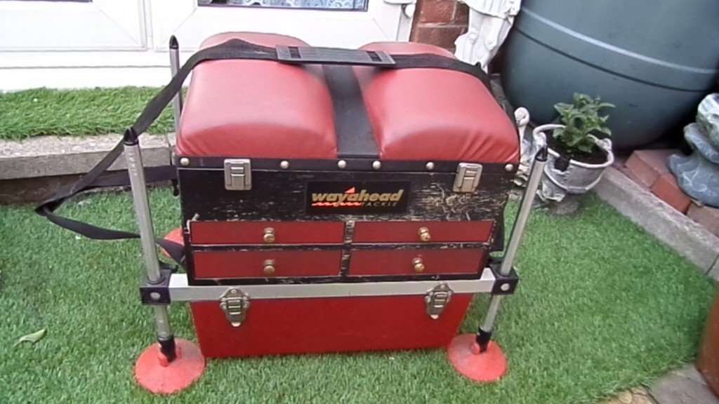Wayahead Fishing tackle box with seat top in Leeds, West Yorkshire