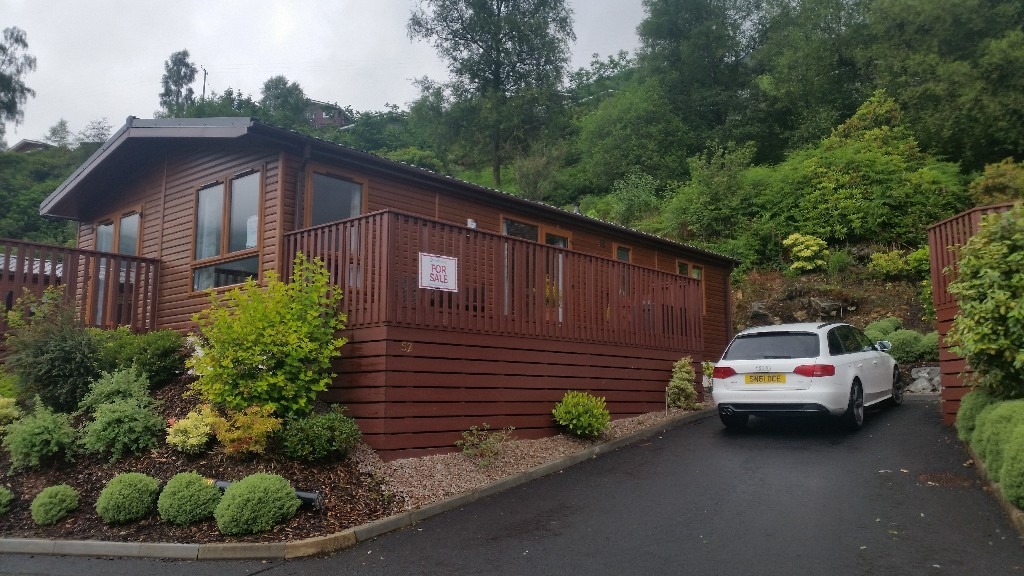 Two bedroom luxury lodge for sale on Drimsynie Estate, Lochgoilhead
