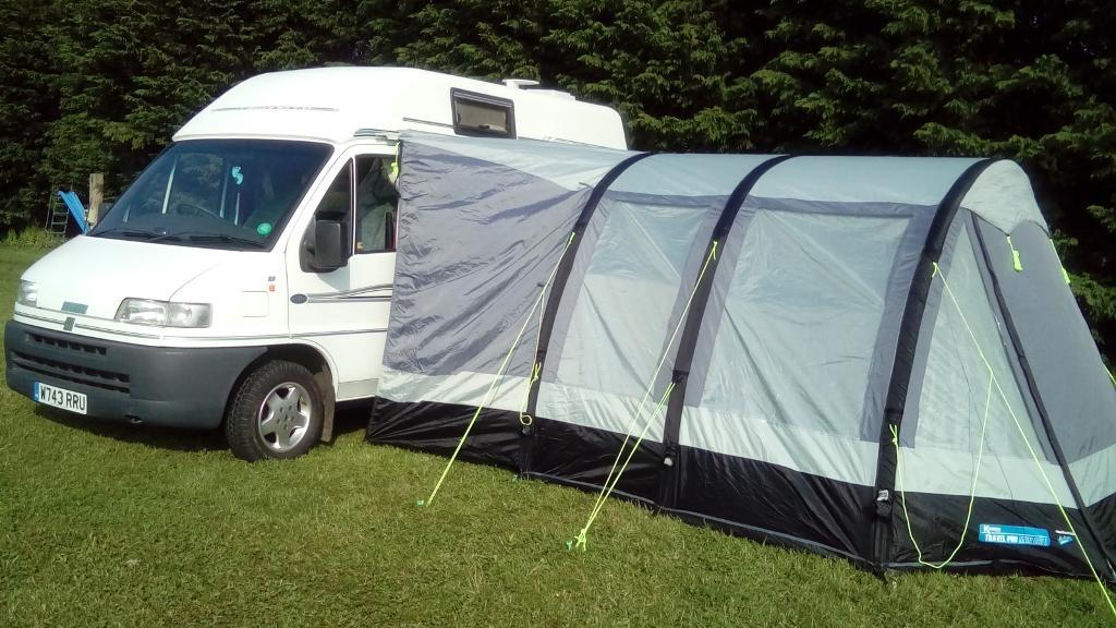 KAMPA TRAVEL POD MIDI AIR L AWNING USED ONCE. BRAND NEW ELECTRIC PUMP INCLUDED. in Norwich
