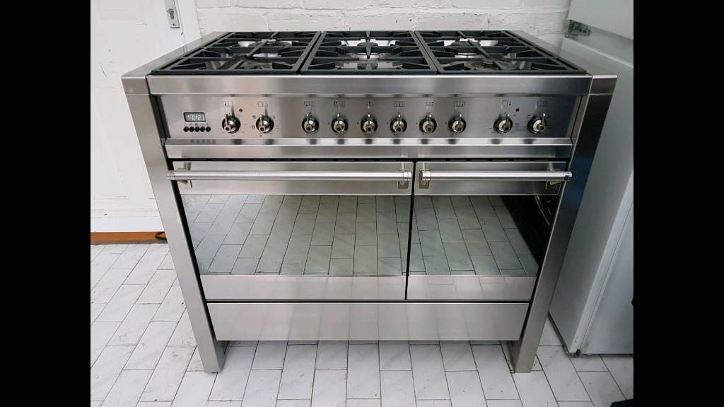 Smeg A2 Dual Fuel Range Cooker 100CM Wide Stainless Steel in