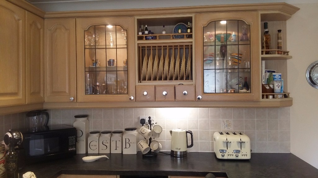 Limed oak effect kitchen cabinets | in Lytchett Matravers ...