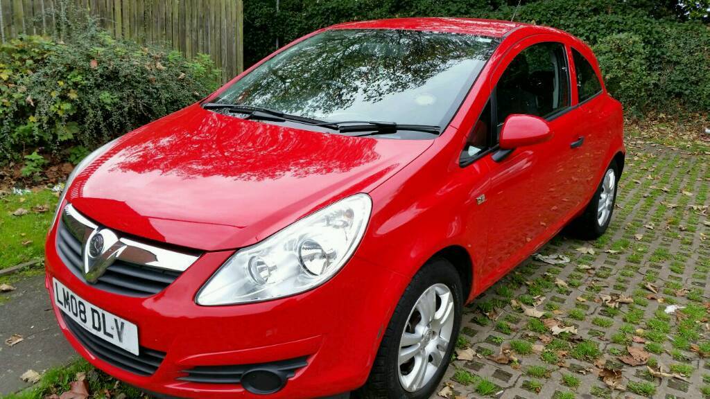 Vauxhall Corsa RED 1 litre Perfect for First Car 2008 in Perry Barr