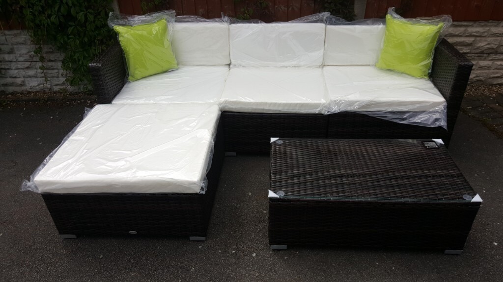 Outsunny 5 Piece Rattan Garden Furniture Sofa Set - Brown | in Stretton