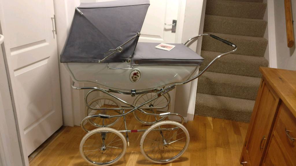 Beautiful Durham Rose Coach Built real Baby Silver cross Pram in