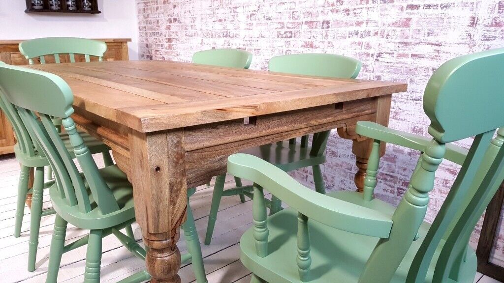 Large Rustic Extending Kitchen Dining, Large Farmhouse Dining Table Legs