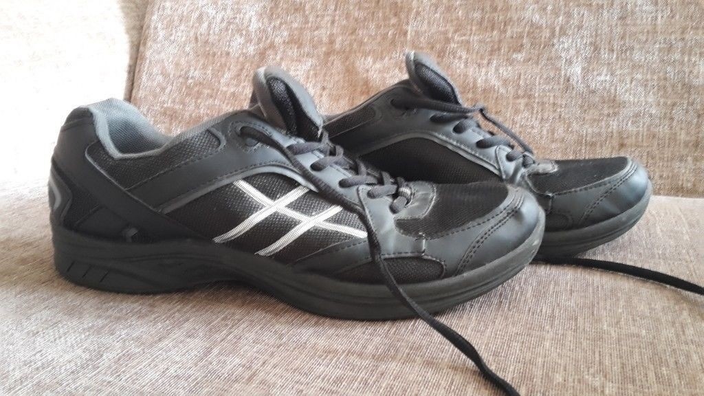 Mens black grey F&F Tesco size 10 trainers in Poole, Dorset Gumtree
