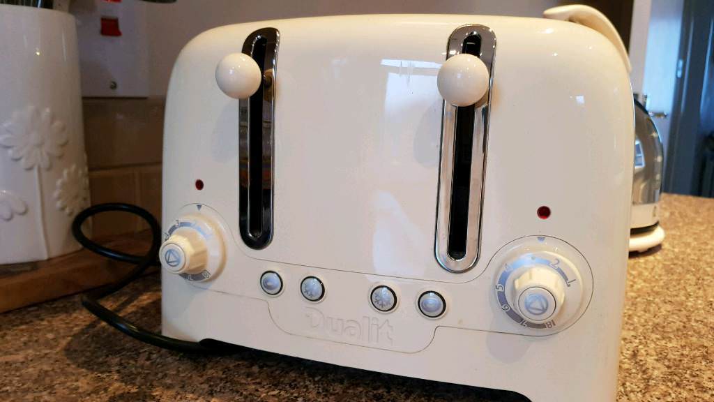Cream Coloured Dualit Kettle And 4 slice Toaster in Stranmillis