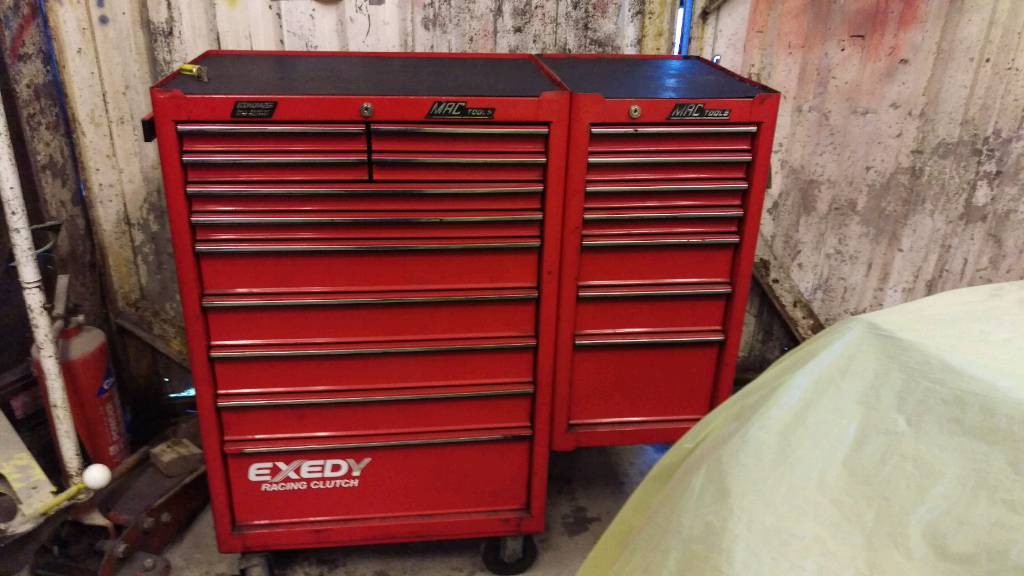 MAC TOOLS ROLL CAB TOOL BOX & SIDE LOCKER in Glossop, Derbyshire