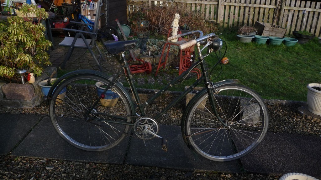 ** Vintage Raleigh Bike ** 1955** 4 Speed Sturmey Archer Free Extra