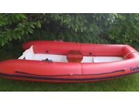 Tinker folding inflatable dinghy, tender, boat, sib, rib