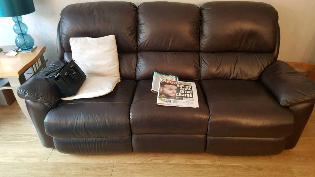 Brown Leather suite 311 in Dundonald, Belfast Gumtree