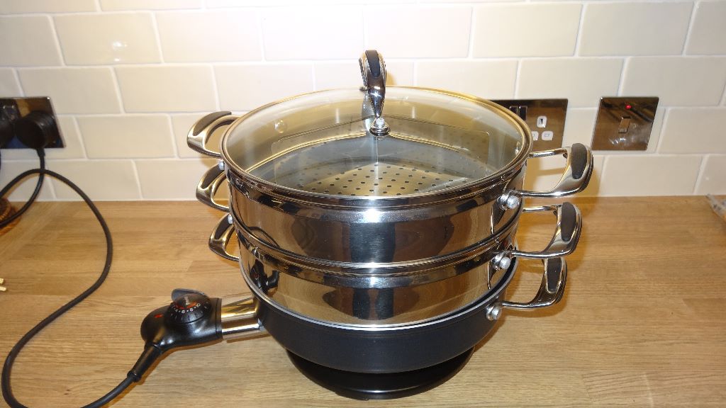 Prestige A La Carte Electric Non Stick Cook N Steam Multi steamer in