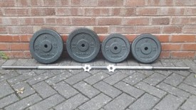 BODYMAX HAMMERTONE WEIGHTS SET WITH BARBELL