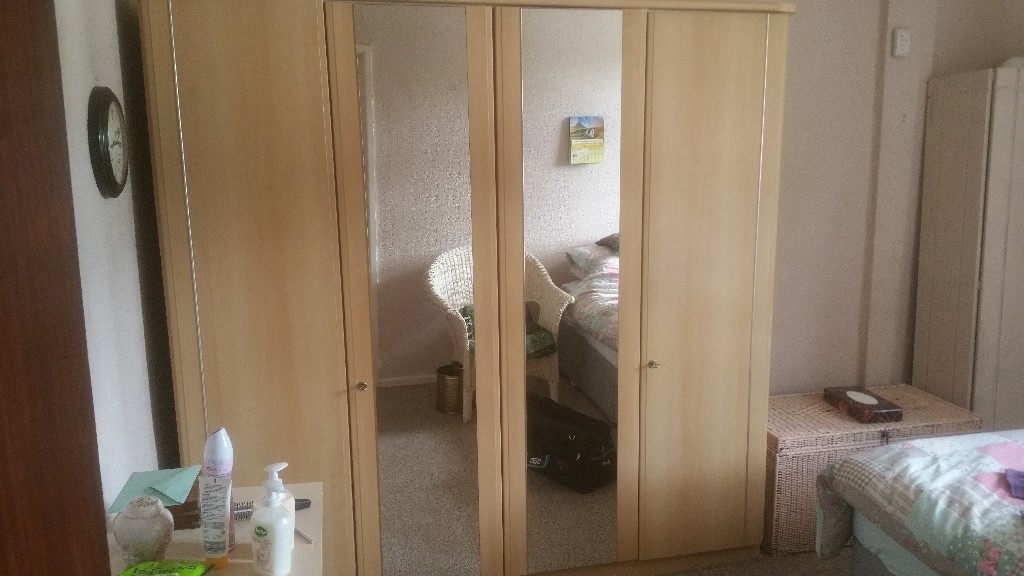 Bedroom Wardrobe Fitment In Light Oak In Atherton Manchester