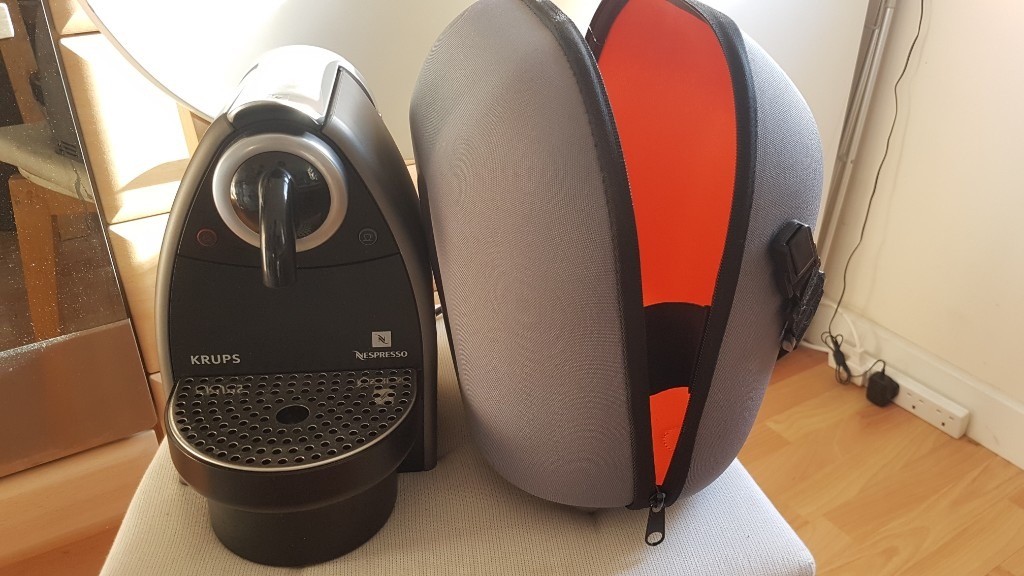 Krups Nespresso XN 2005 coffee machine with carry case freshly