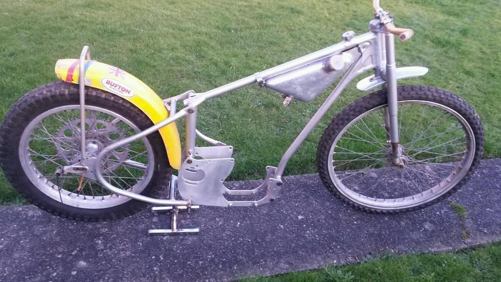 SPEEDWAY BIKE JAWA  UPRIGHT ROLLING CHASSIS 1970 s 80 s 