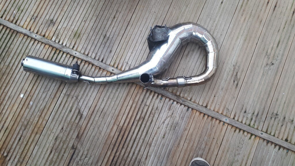 Vespa px revolver stainless steel race exhaust and silencer in Canvey