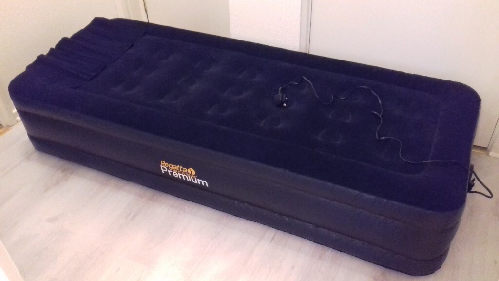regatta flocked single air bed