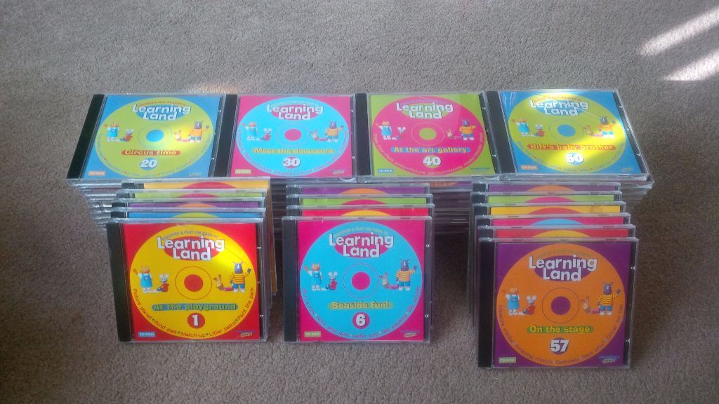 Collection of Children's Learning Land Educational CD Games for the pc