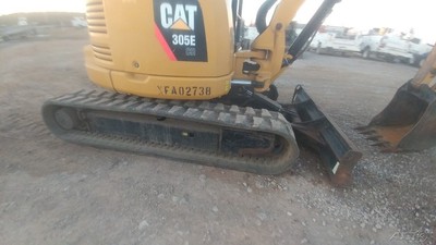 2015 Caterpillar 305E Excavator Mini Ex Trackhoe 1886Hrs New