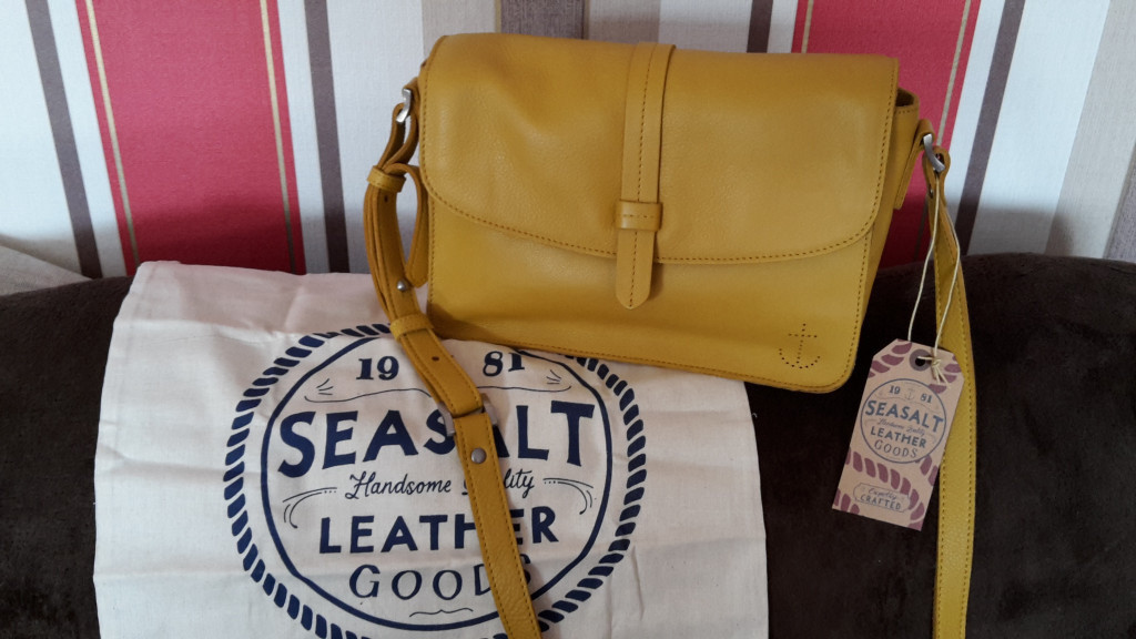 SEASALT Yellow/Mustard Leather Cross Body Bag (Rosenithon Satchel) in