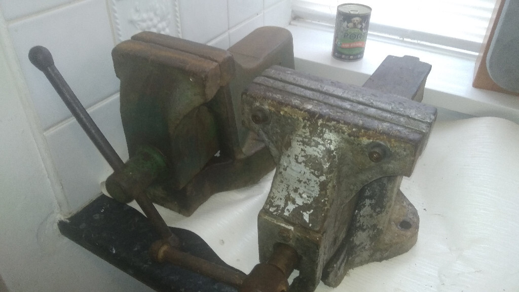 Two x LARGE vintage bench vices in Sunderland, Tyne and Wear Gumtree