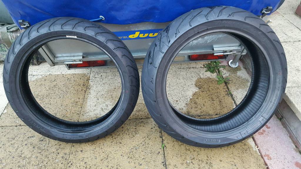 Motorbike tyres almost new 190/55/17 120/70/17 in Ipswich, Suffolk