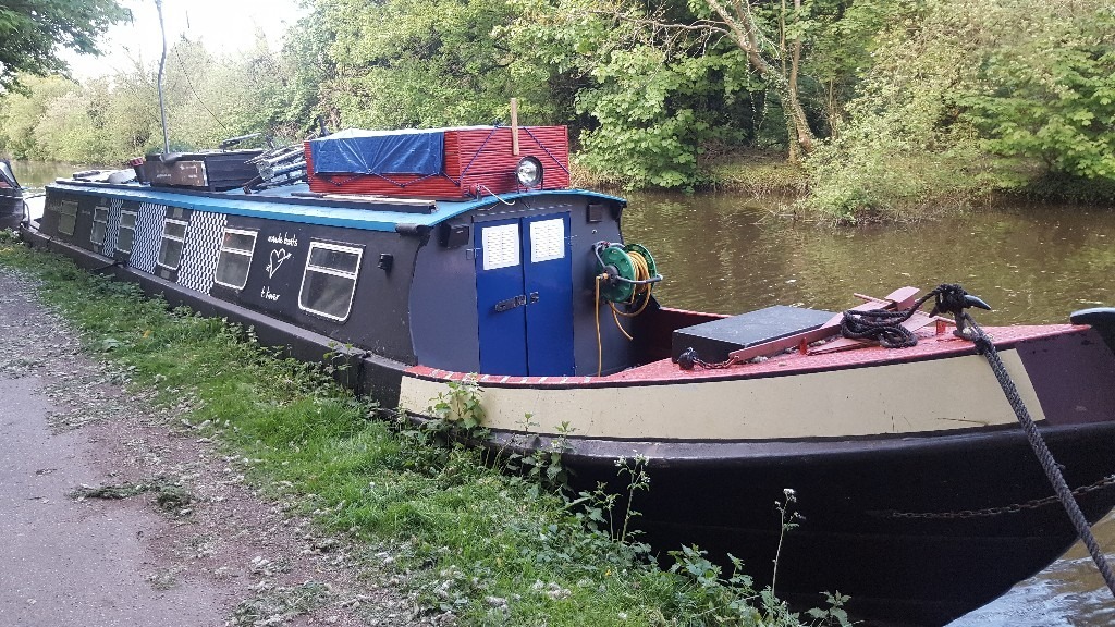57ft cruiser deck narrow boat, canal boat, live aboard FOR SALE in