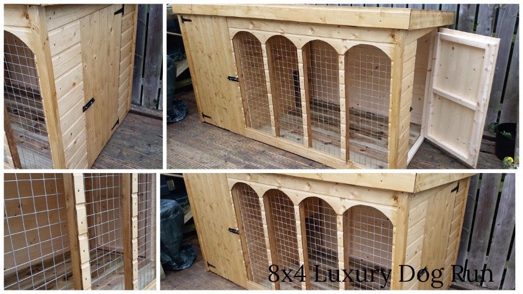 8x4 Luxury Dog Run Kennel 🐕 Cattery 🐕 Pet Enclosure 🐕 Dog Pen in