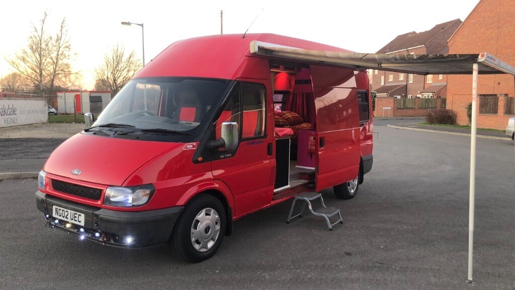 Ford transit campervan 2002 02 registered as motorcaravan in