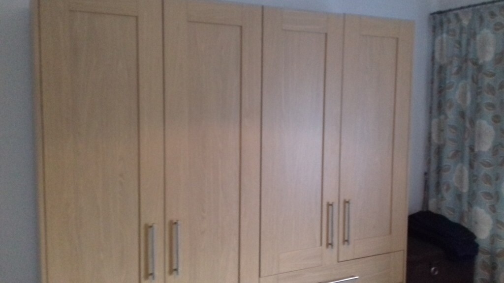 Ex Ikea Laminate Large Sturdy Wardrobe Self Assembly In
