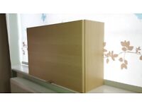 Ikea horizontal wall cabinet birch veneer